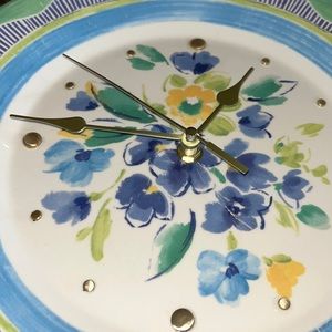 Plate Clock Beautiful Custom Made 11” Battery Operated